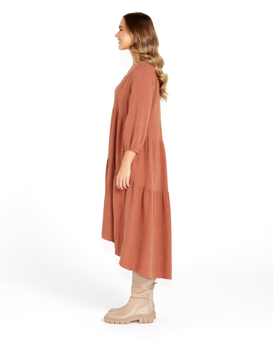 Bridie Tiered Midi Dress