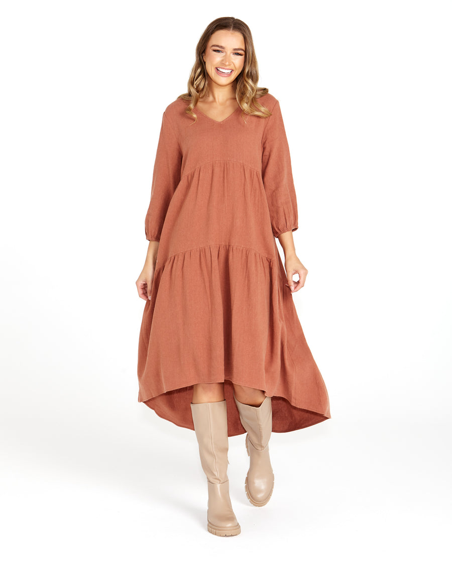 Bridie Tiered Midi Dress