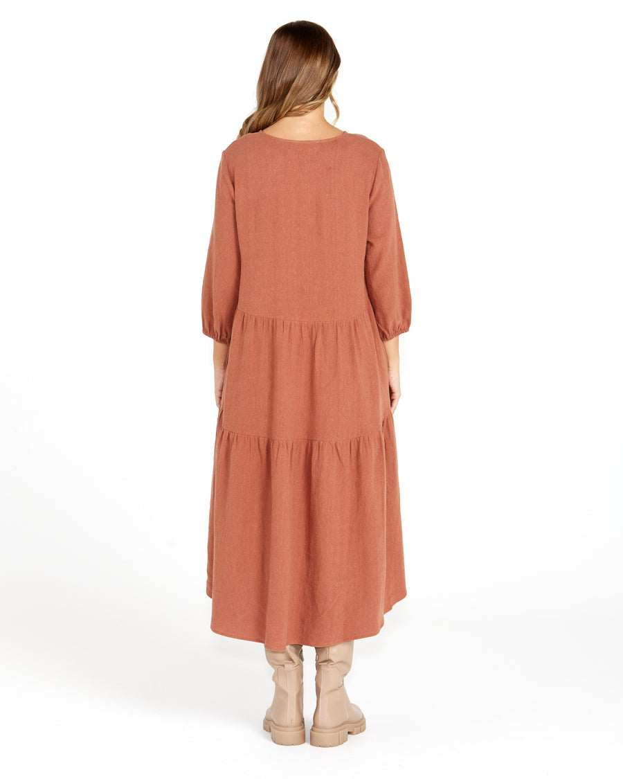 Bridie Tiered Midi Dress