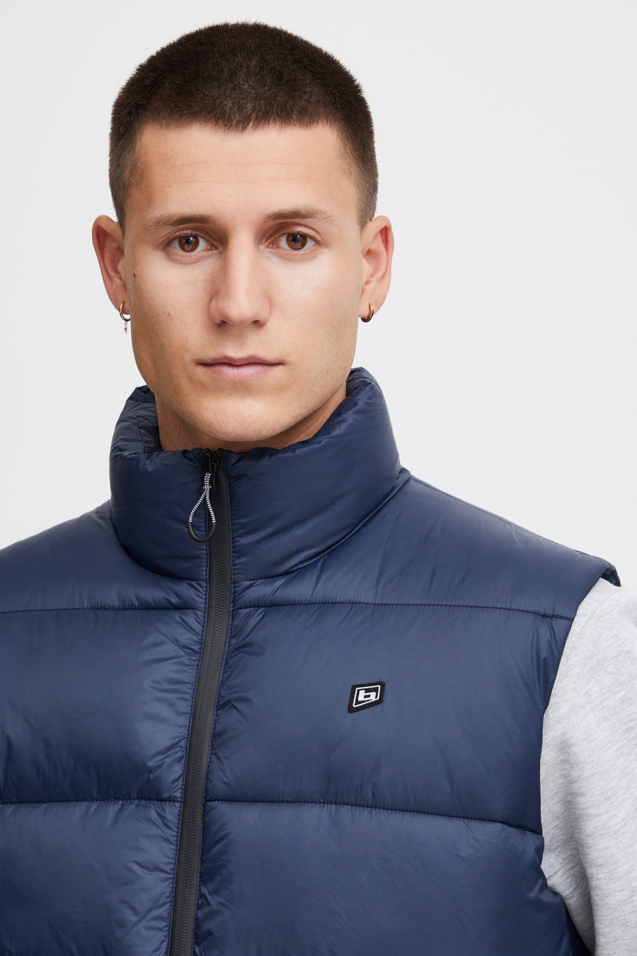 Blend Puffer Vest - Navy