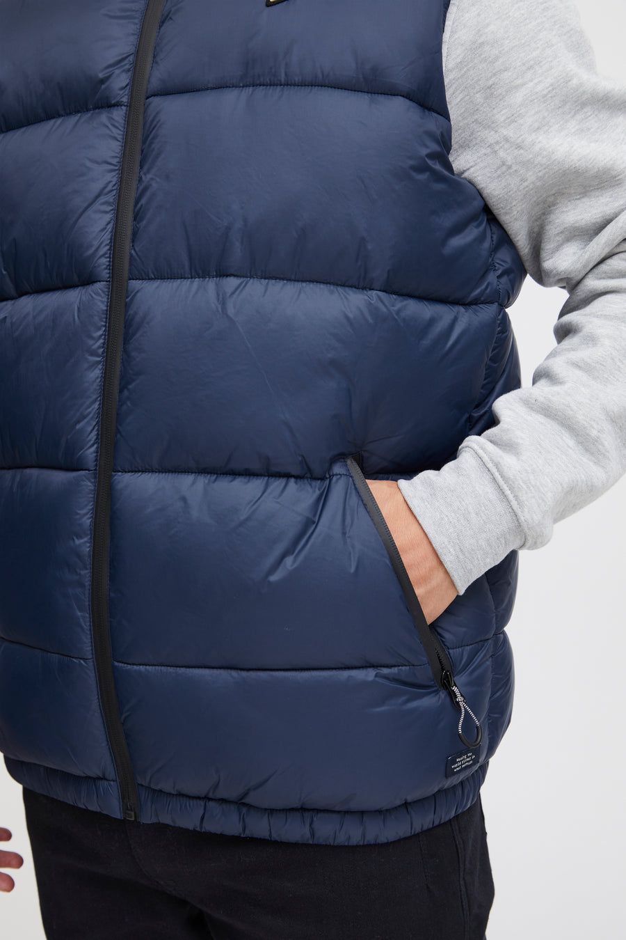 Blend Puffer Vest - Navy