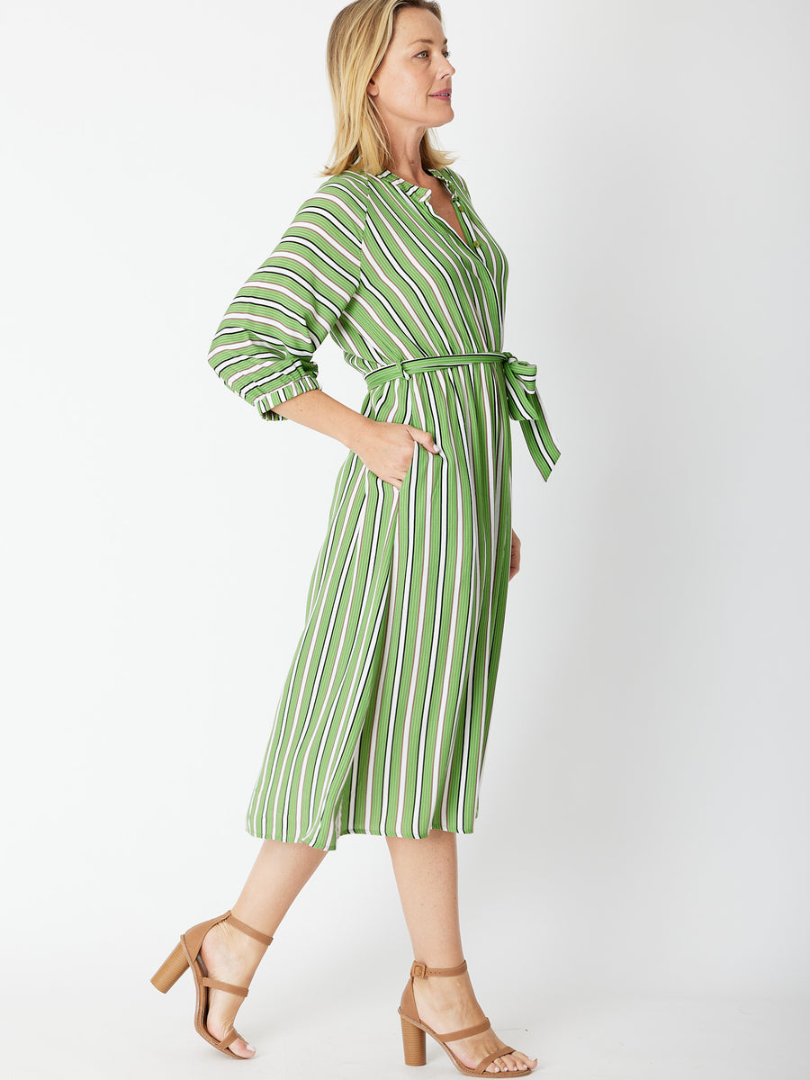 Summer Stripe Midi Dress