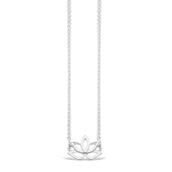 SS Lotus Flower Necklace