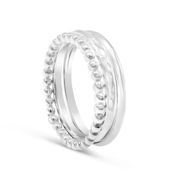 SS 3 band Stacker Ring