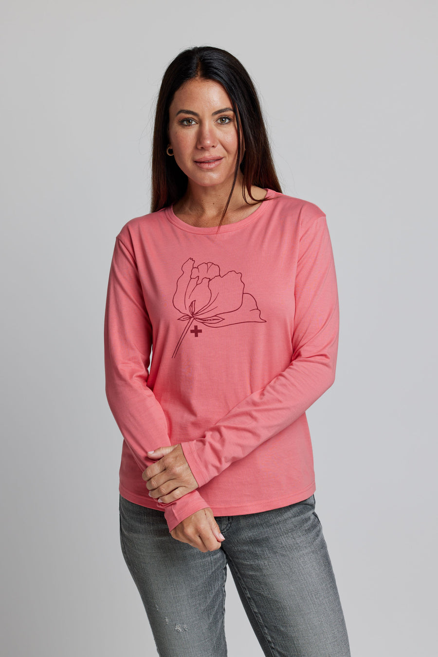 Rose Bloom LS T-shirt