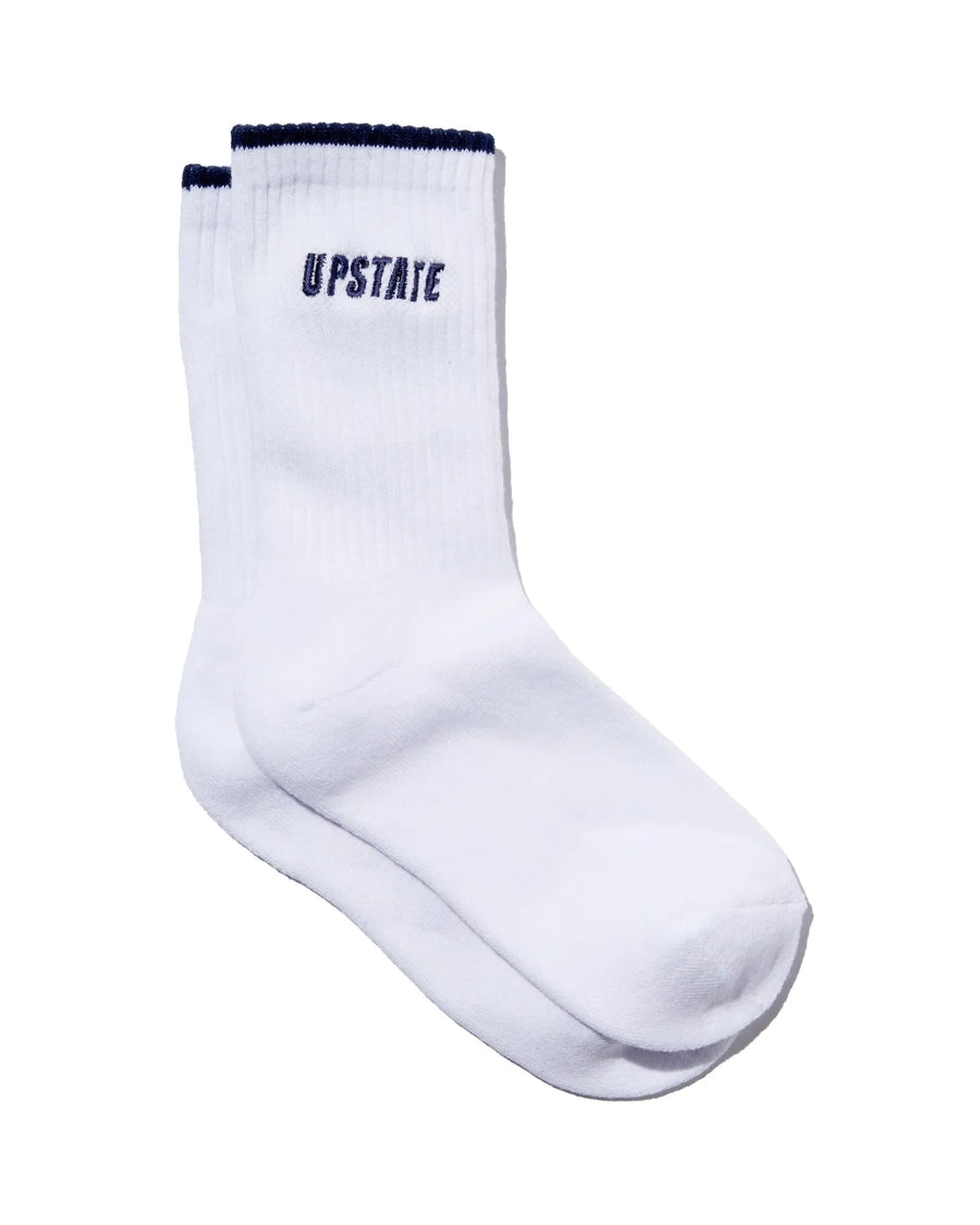 Crew Sock White Night Sky