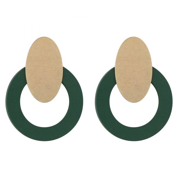 Peregian Earrings Green