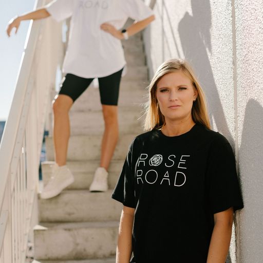 Boyfriend Tee with RR Stack Logo -SS